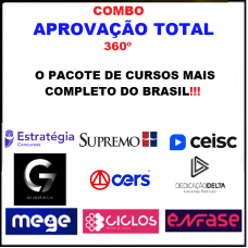 COMBO - APROVAÇÃO TOTAL 360 - 2024 (ACESSO A TODOS OS CURSOS DO SITE)